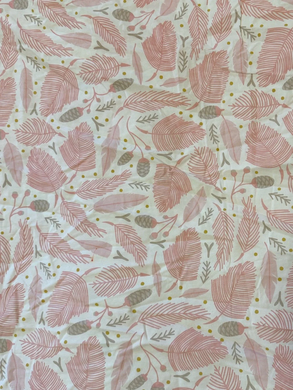 the land of nod duvet cover twin feather nest pink white 100% organic cotton